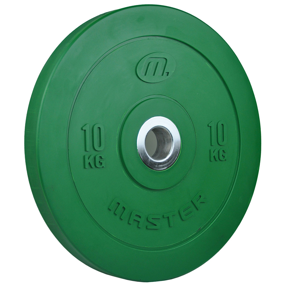 Viktskiva Master Fitness Bumperplate Färgade 10 kg